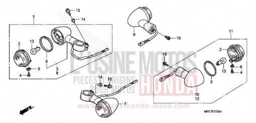 BLINKER (VT750C2/C2F/C2S) VT750C27 de 2007
